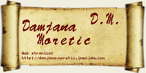 Damjana Moretić vizit kartica